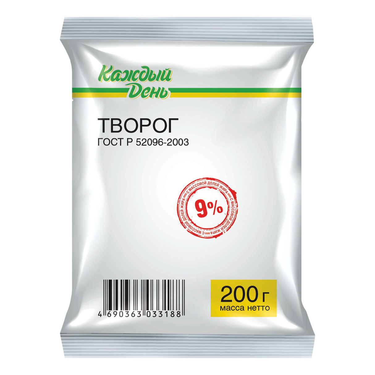 Творог Каждый День 9% БЗМЖ 180 г