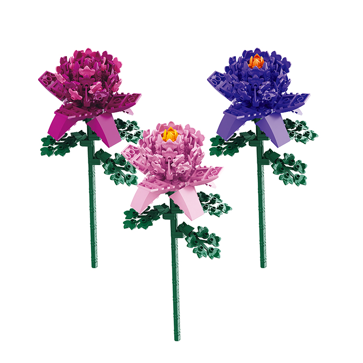 

Конструктор Balody Peony Flower-Purple 188 деталей, FCJ0897972, Peony Flower-Purple