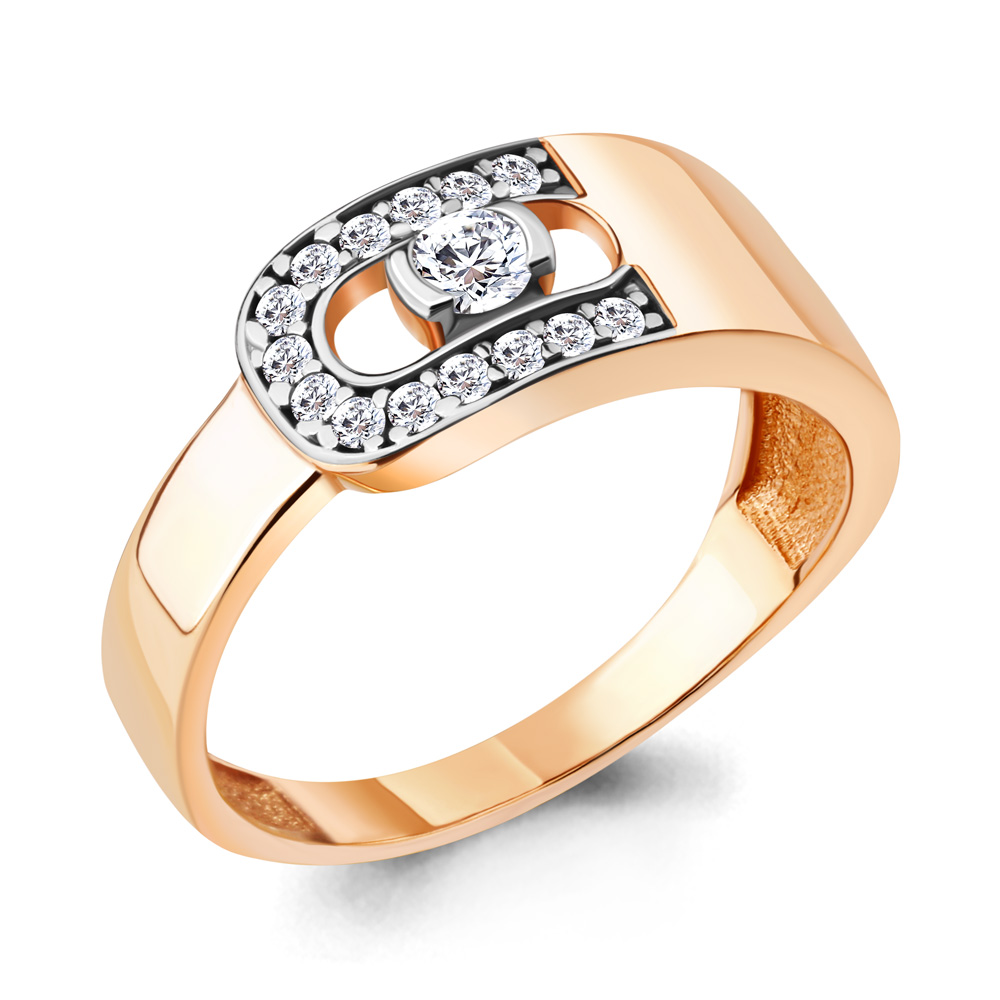 

Кольцо из серебра с фианитом Aquamarine Aquamarine 66645А_925_з р, 66645А_925_з