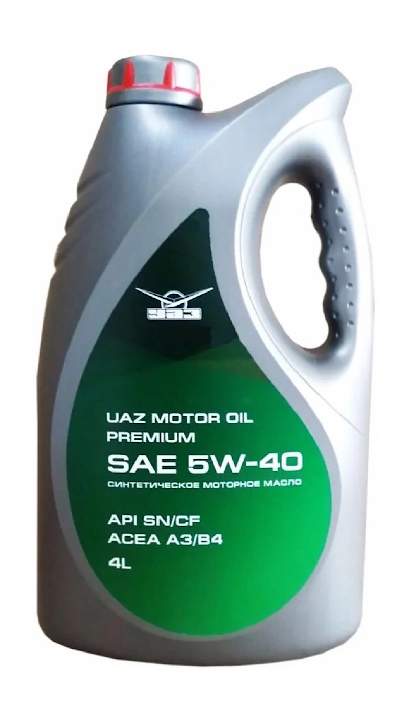 Моторное масло UAZ синтетическое 5W40 Api SN/CF Acea A3/B4 4л