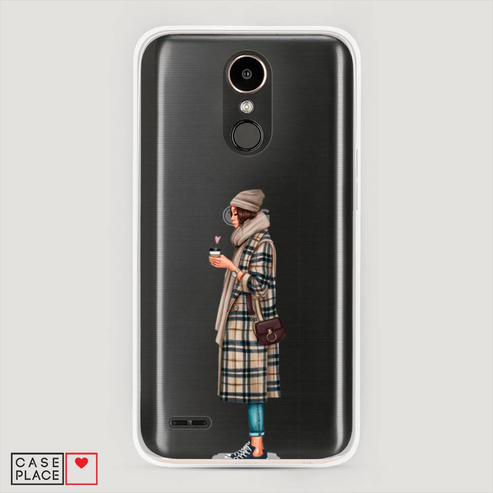 

Чехол на LG K10 2017 "Утренний кофе", Коричневый;бежевый, 81350-6