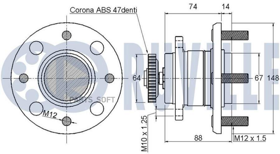 Ступица Колеса В Сборе Hyundai Sonata V 04-14Kia Magentis Ii 05-11 10528₽