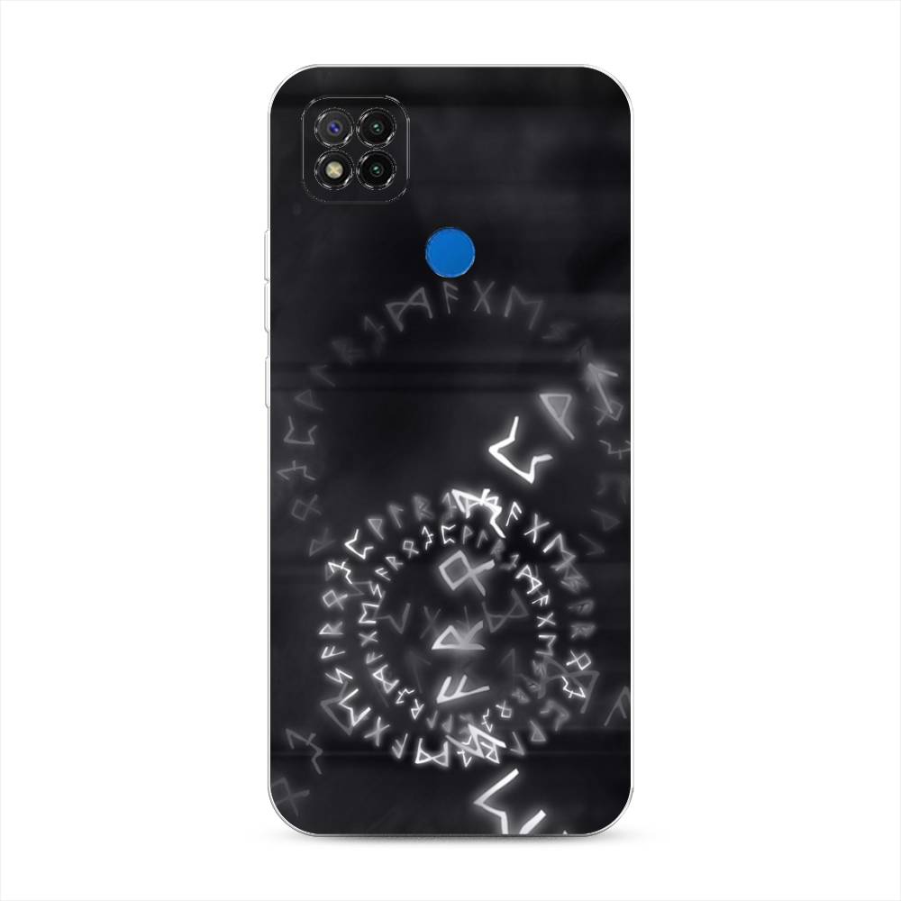 

Чехол на Xiaomi Redmi 9C "Руны", Серый;черный, 39050-3