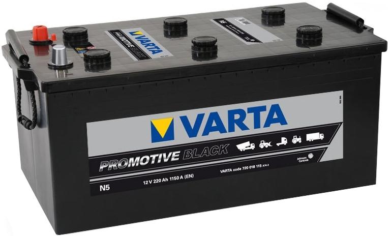 Аккумулятор VARTA PromotiveBlack N5 220euro 1150A 518x276x242 720018115