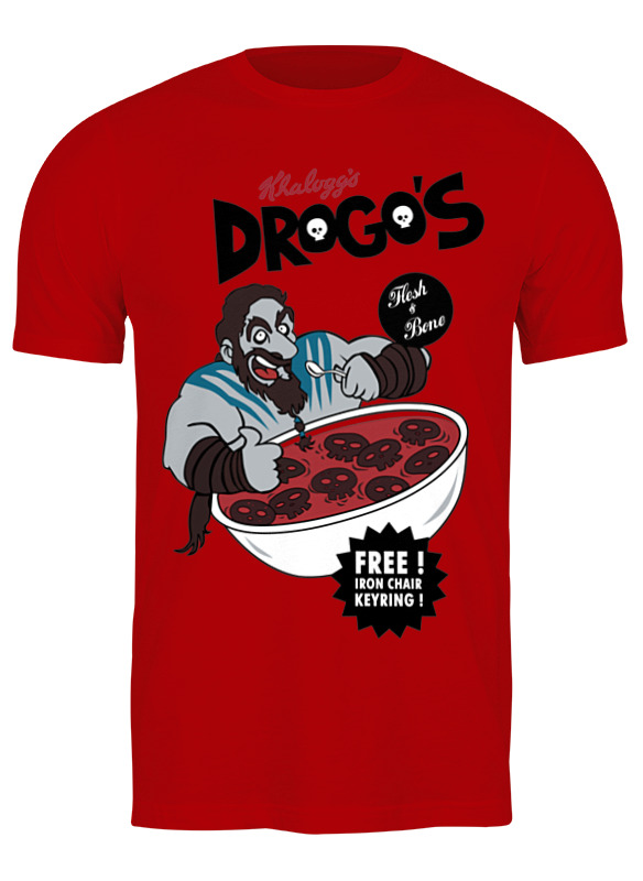 

Футболка мужская Printio Игра престолов drogos красная 3XL, Игра престолов drogos