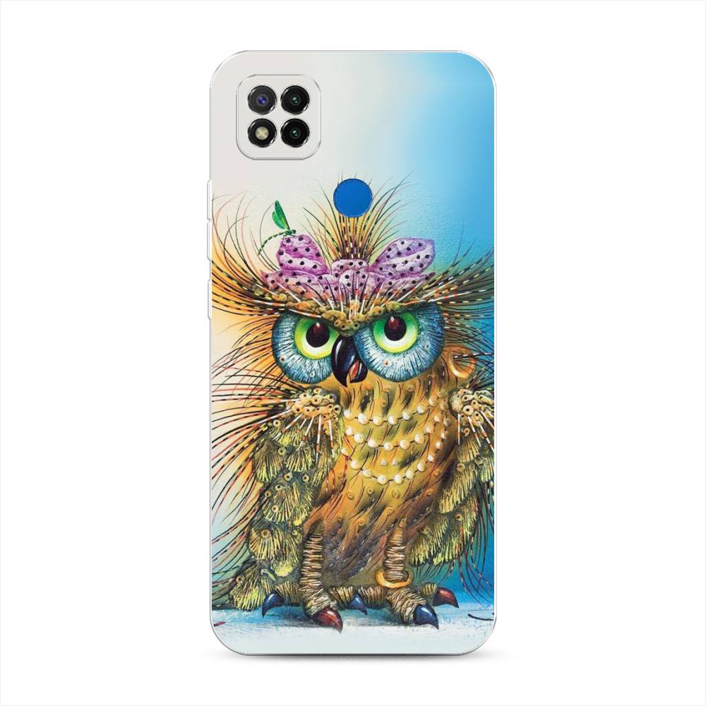 

Чехол на Xiaomi Redmi 9C "Модная сова", Коричневый;голубой, 39050-1
