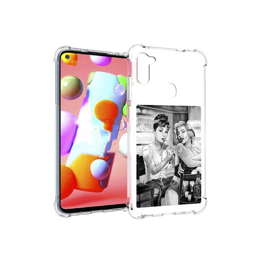 

Чехол MyPads Tocco для Samsung Galaxy M11 тату мастер (PT147121.487.637), Прозрачный, Tocco