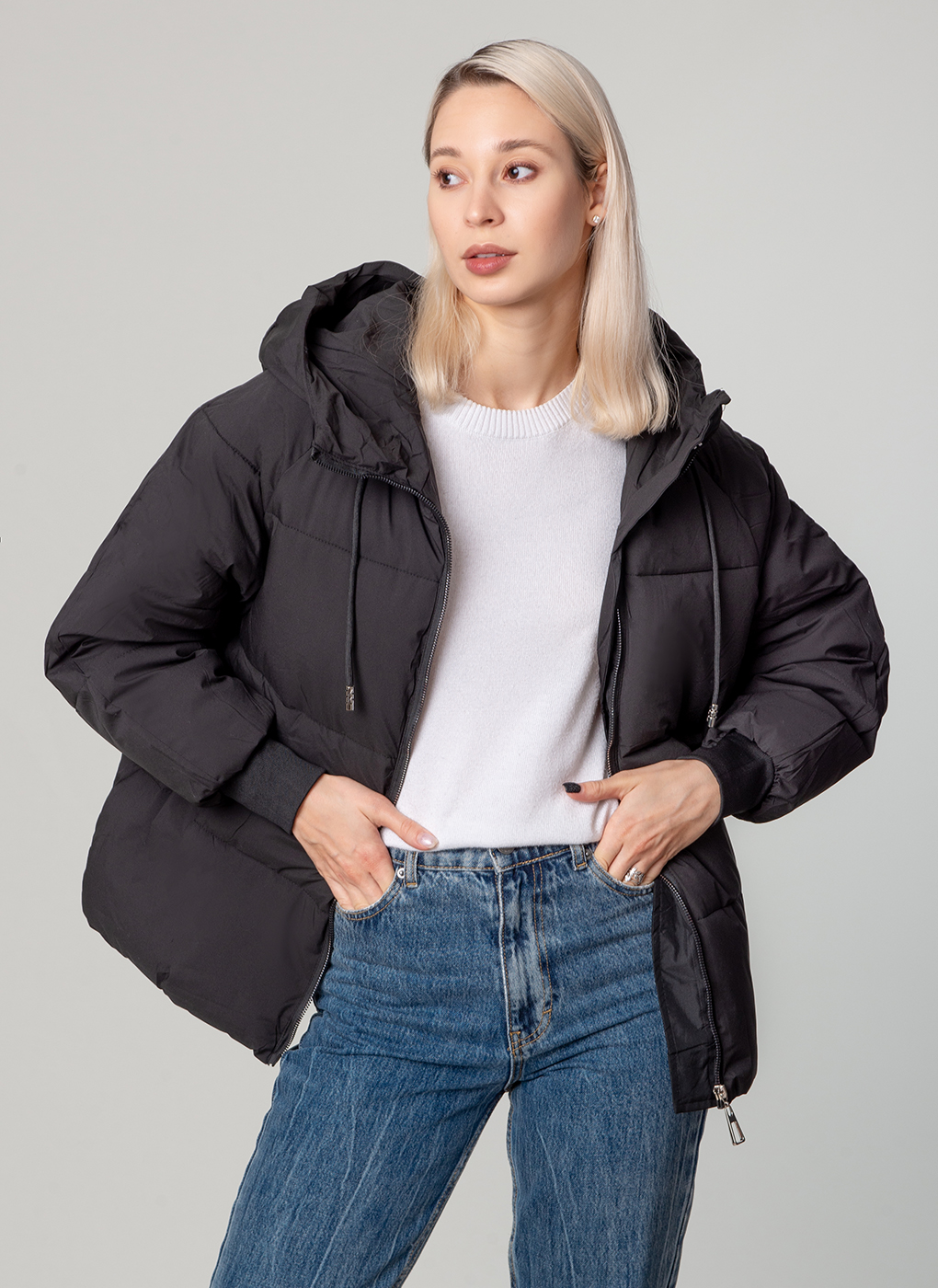 

Куртка женская Каляев 66000 черная 50 RU, Черный, 66000