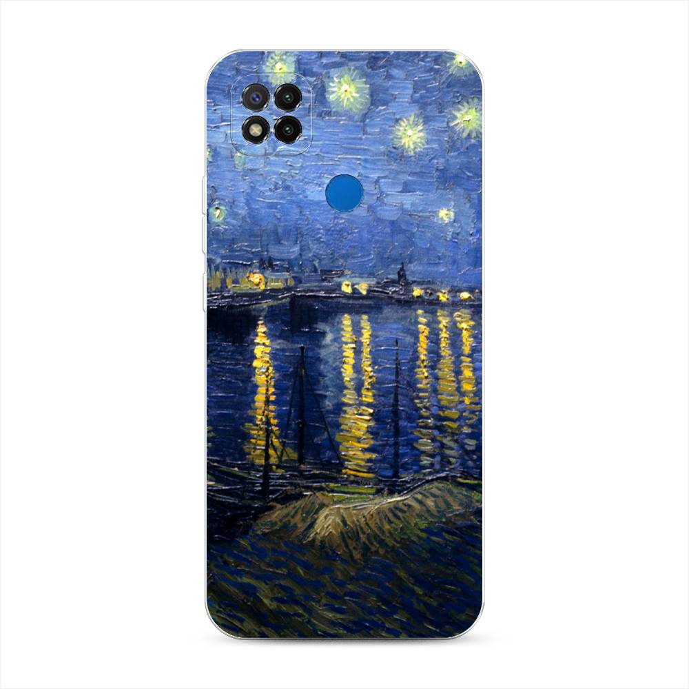 

Чехол на Xiaomi Redmi 9C "Звездная ночь над Роной", Синий;желтый, 39050-4