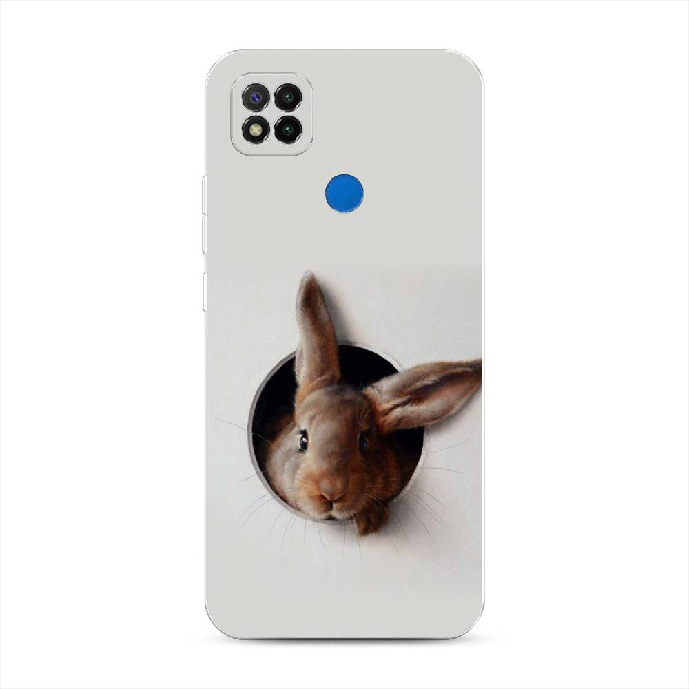 

Чехол на Xiaomi Redmi 9C "Любопытный кролик", Серый;коричневый, 39050-1