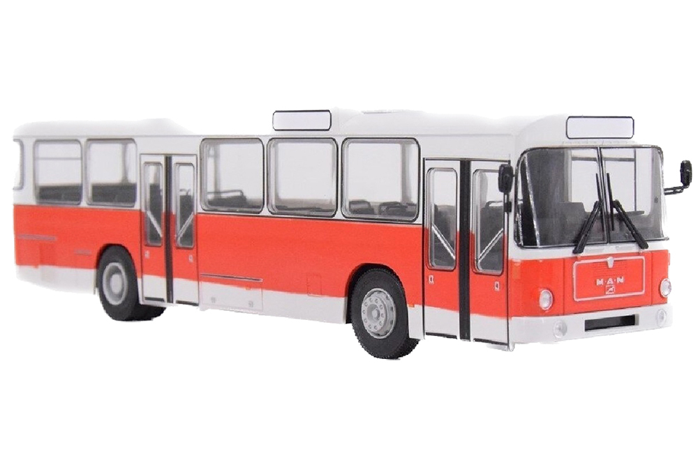 

Модель коллекционная MODIMIO Man SL200 городской автобус (наши автобусы #51), Красный;белый