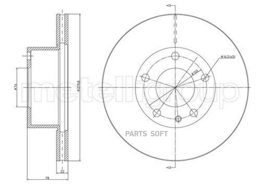 

Тормозной диск 1шт