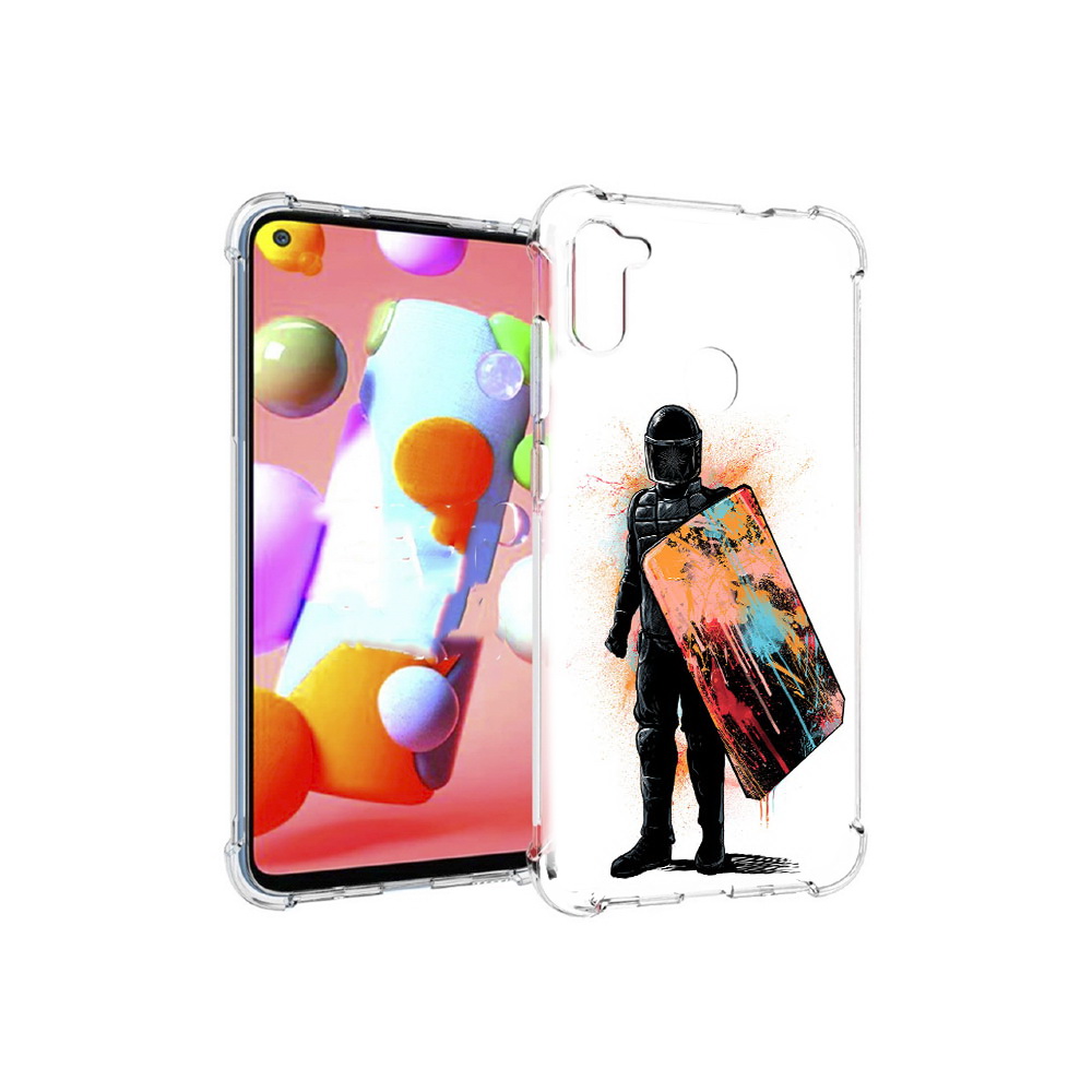 

Чехол MyPads Tocco для Samsung Galaxy M11 солдат с красочным щитом (PT147121.487.614), Прозрачный, Tocco