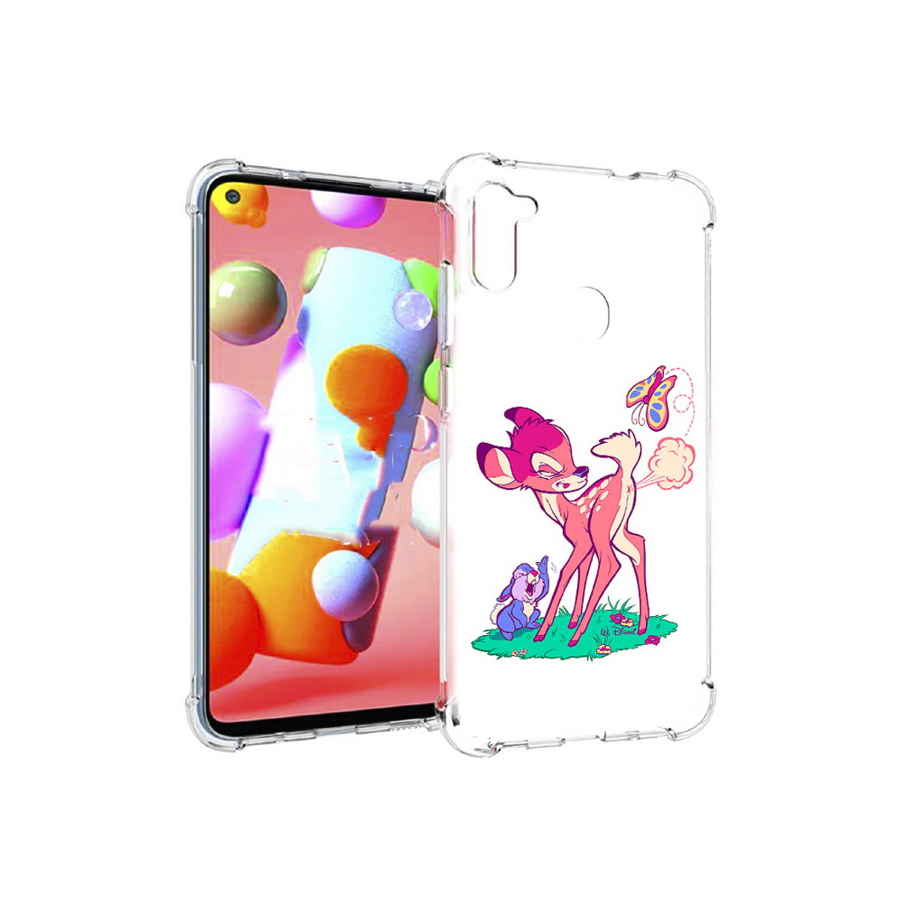 

Чехол MyPads Tocco для Samsung Galaxy M11 смешной олененок (PT147121.487.610), Прозрачный, Tocco