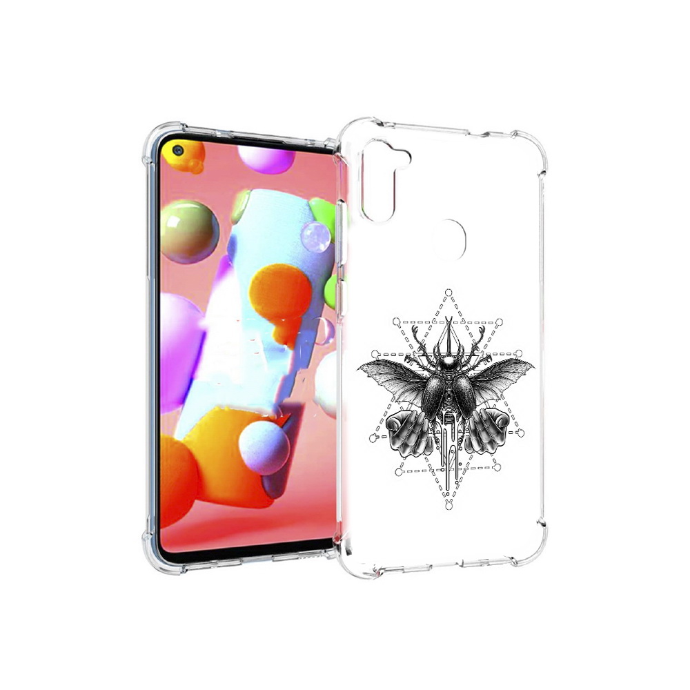 

Чехол MyPads Tocco для Samsung Galaxy M11 скарабей (PT147121.487.601), Прозрачный, Tocco