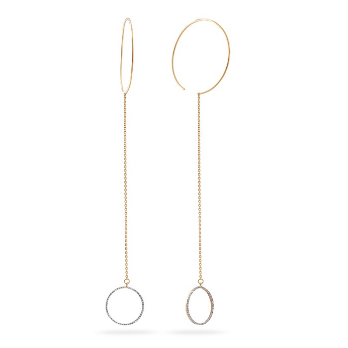 

Серьги из красного золота Санис 03-216041, фианит, 03-216041