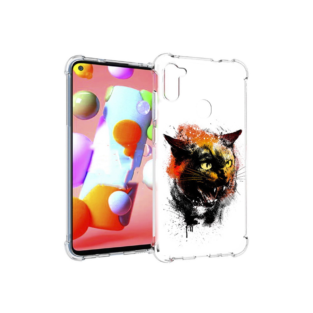 

Чехол MyPads Tocco для Samsung Galaxy M11 сиамский кот (PT147121.487.598), Прозрачный, Tocco