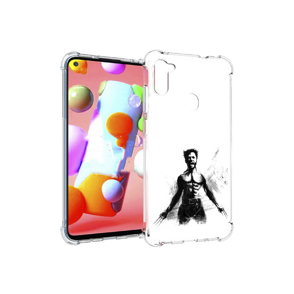 

Чехол MyPads Tocco для Samsung Galaxy M11 росомаха (PT147121.487.587), Прозрачный, Tocco