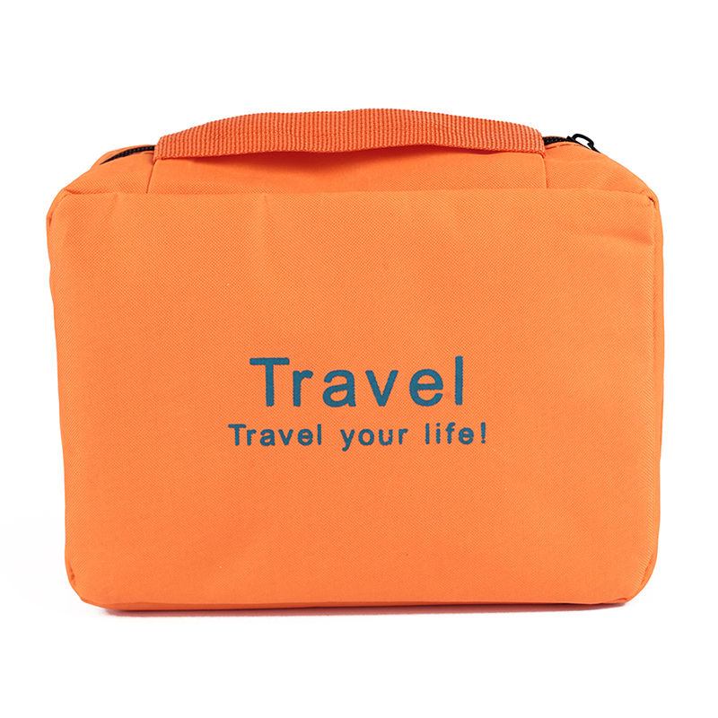 фото Складной дорожный органайзер для путешествий и поездок travel wash bag tg0005 оранжевый baziator