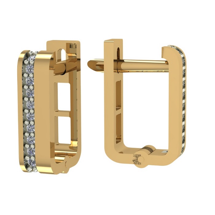 

Серьги из красного золота Санис 01-217507, фианит, 01-217507