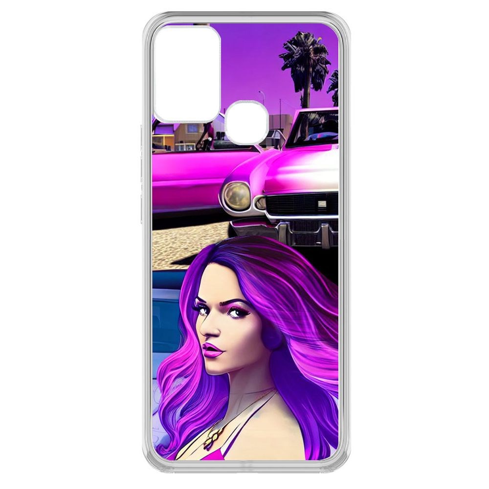 

Чехол-накладка Krutoff Clear Case Жизнь в розовом для INFINIX Hot 10 Play, Прозрачный