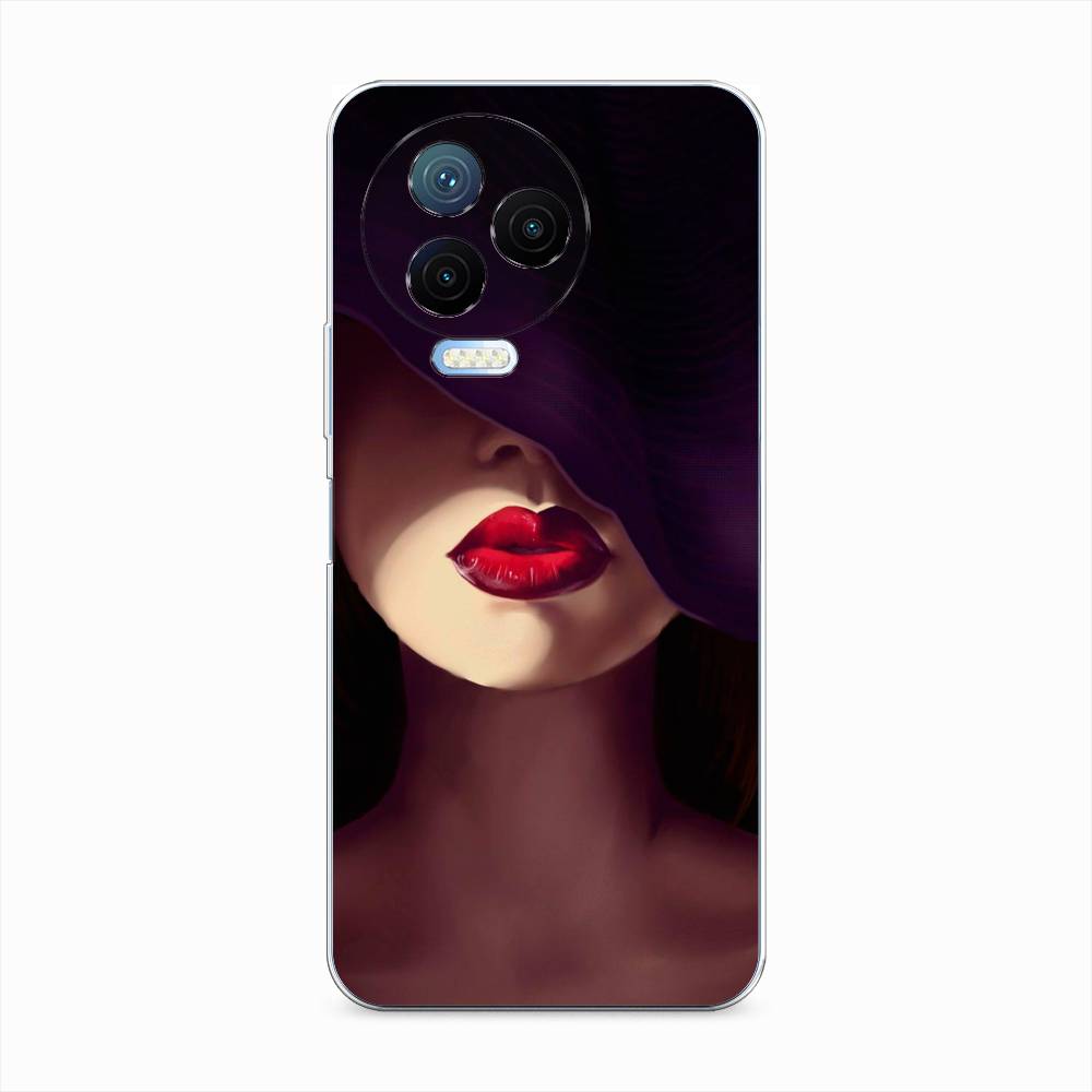 фото Чехол awog "красные губы" для infinix note 12 pro 4g