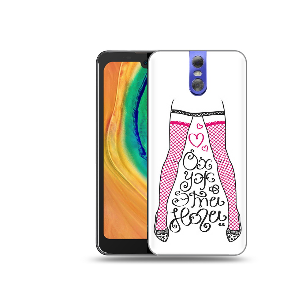 

Чехол MyPads Tocco для Doogee BL7000 нарисованные ноги в чулках, Прозрачный, Tocco