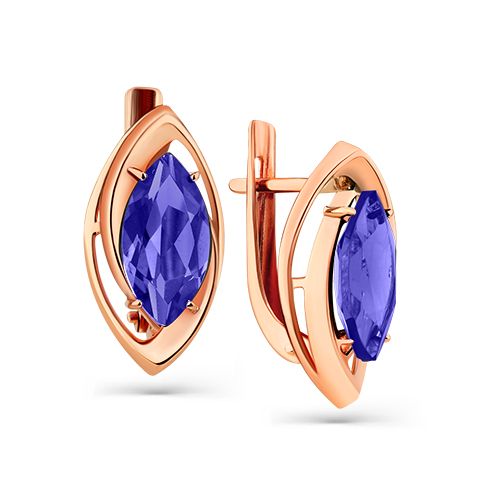 

Серьги из красного золота Magic Stones 02-3-233-8500-010, танзанит, 02-3-233-8500-010