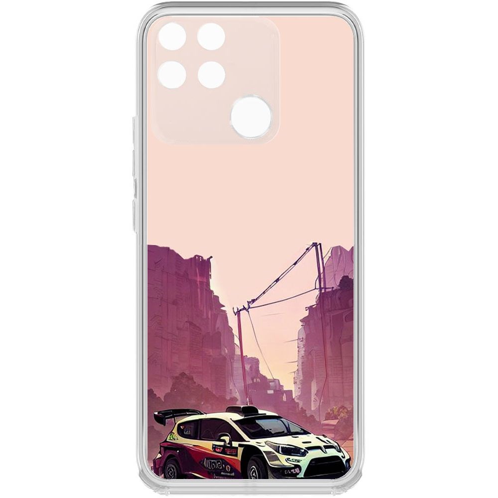 

Чехол-накладка Krutoff Clear Case Гоночный каньон для Realme Narzo 50A