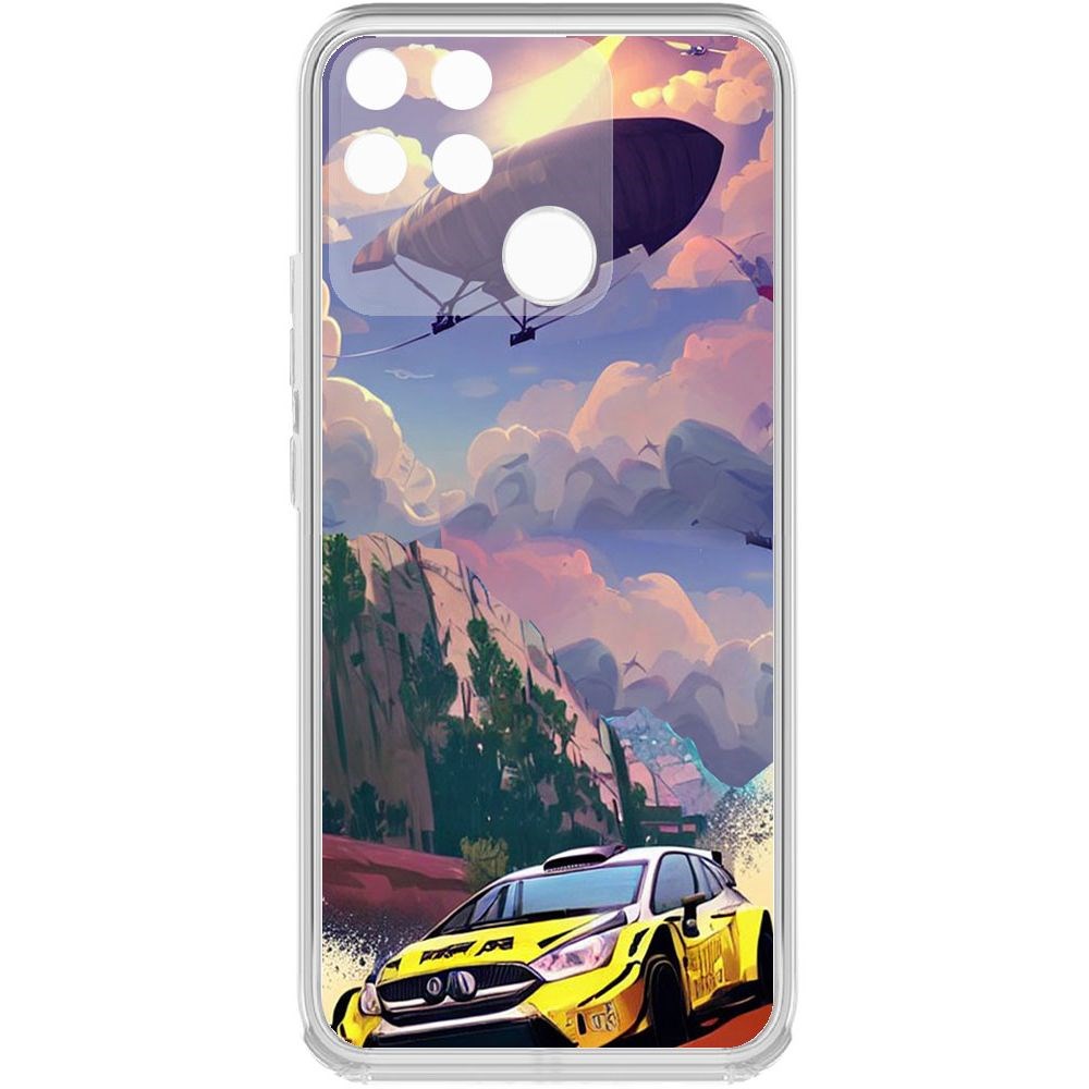 

Чехол-накладка Krutoff Clear Case Гонка для Realme Narzo 50A