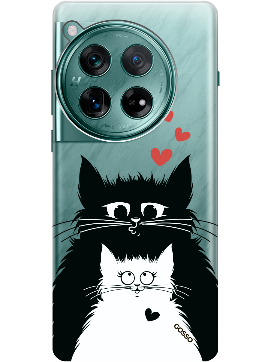 

Силиконовый чехол на OnePlus 12 с рисунком "Cats in Love" прозрачный, Прозрачный;белый;красный;черный, 20012114