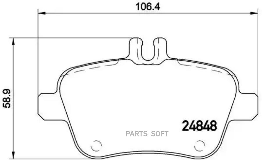 

Тормозные колодки Brembo P50091