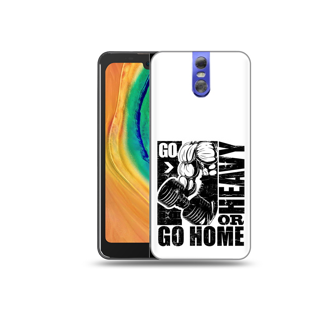

Чехол MyPads Tocco для Doogee BL7000 накаченные руки, Прозрачный, Tocco