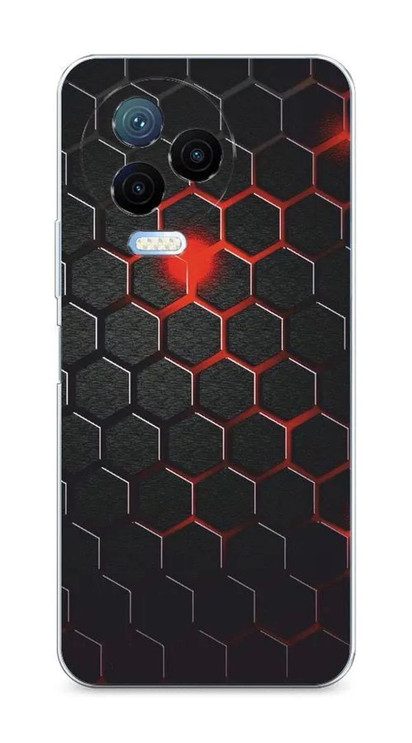 

Чехол Awog "Фон соты красные" для Infinix Note 12 Pro 4G, Красный;черный, 3102250-3