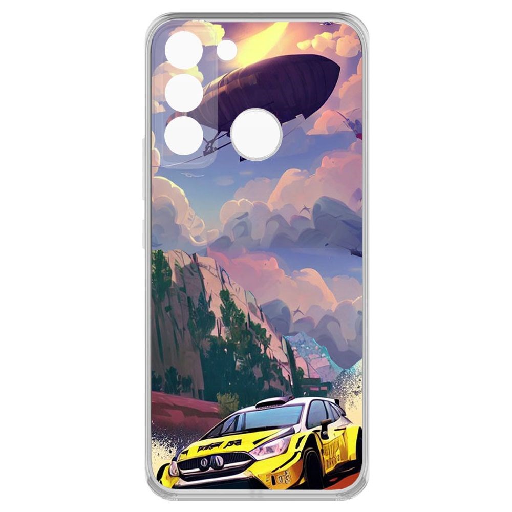 

Чехол-накладка Krutoff Clear Case Гонка для TECNO POP 5 LTE, Прозрачный