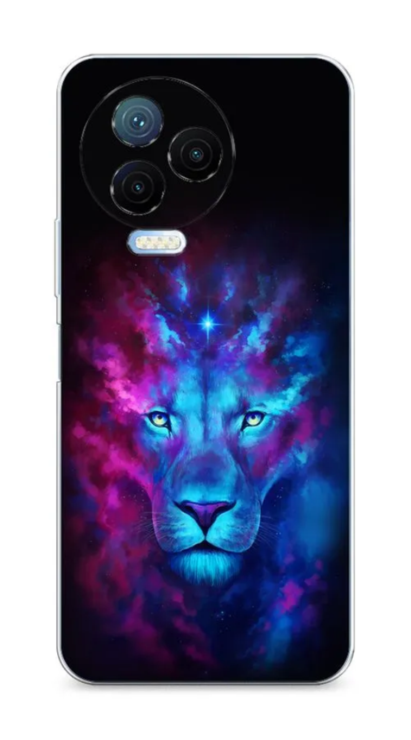 

Силиконовый чехол Awog "Космический лев" для Infinix Note 12 Pro 4G, Черный, 3102250-1