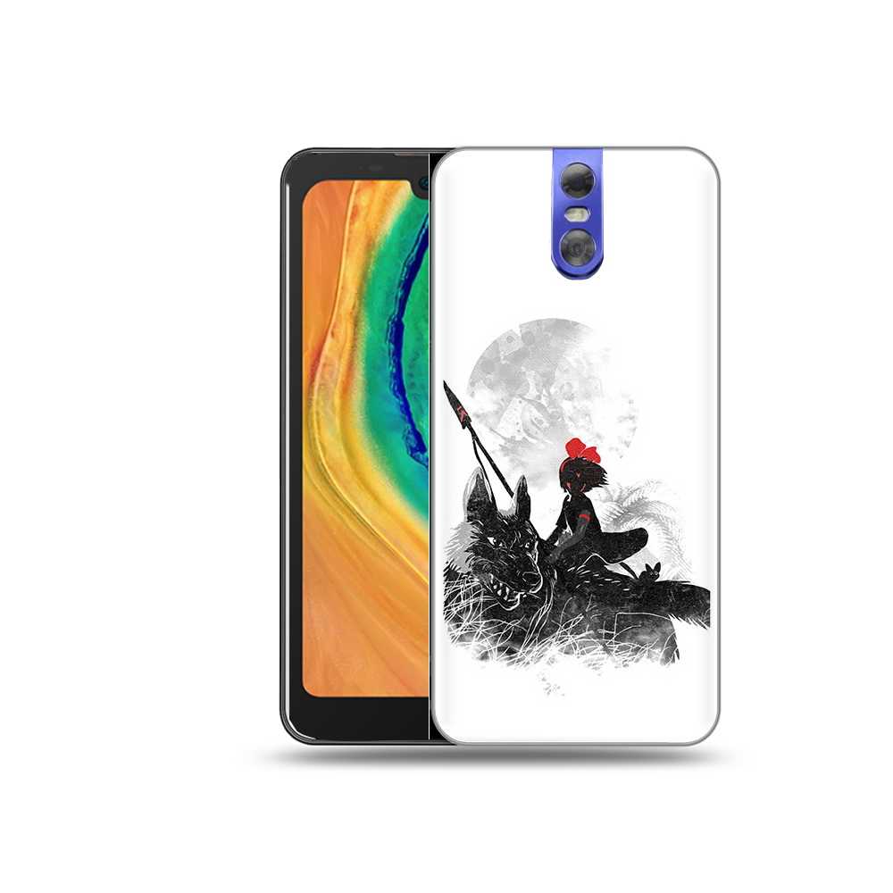

Чехол MyPads Tocco для Doogee BL7000 мононоке, Прозрачный, Tocco