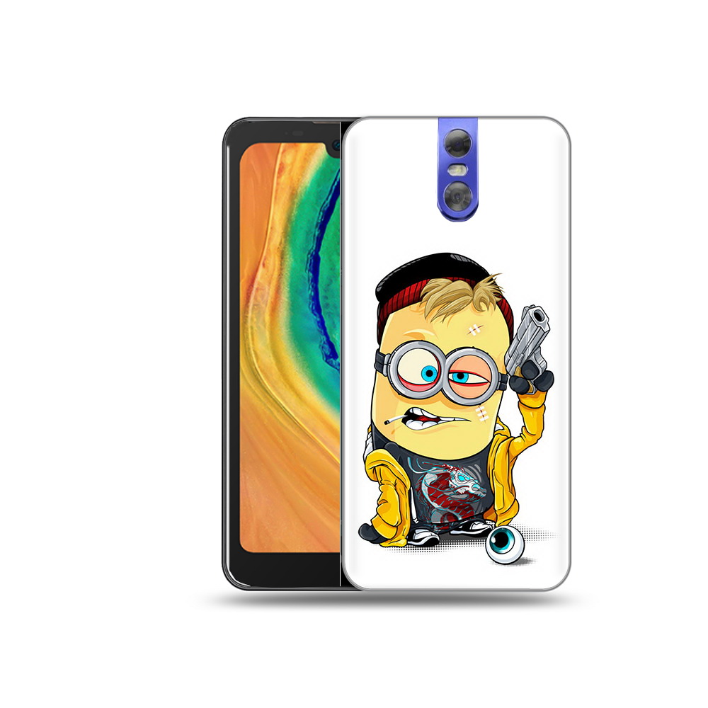 

Чехол MyPads Tocco для Doogee BL7000 миньон бандит, Прозрачный, Tocco