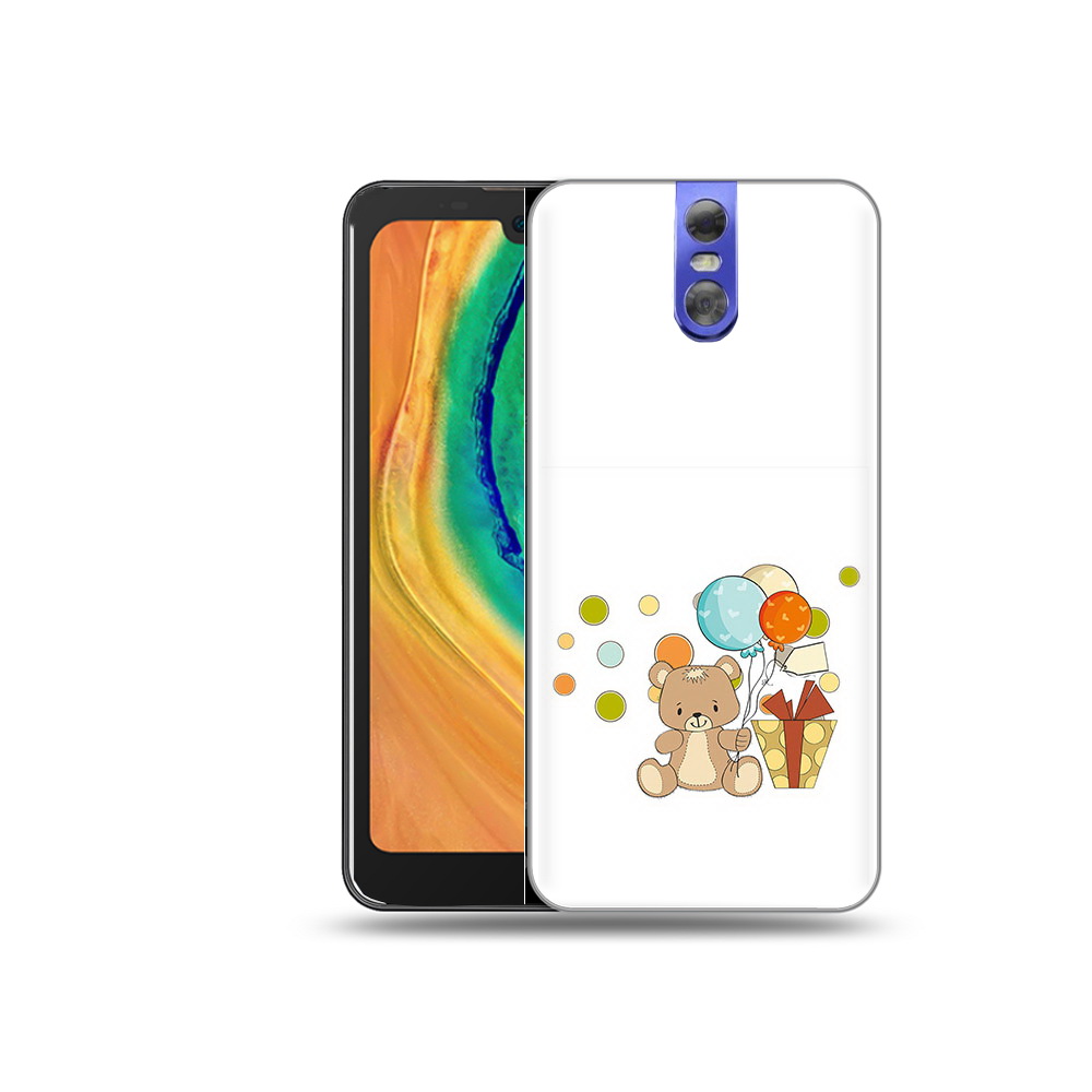 

Чехол MyPads Tocco для Doogee BL7000 медвеженок с подарком, Прозрачный, Tocco