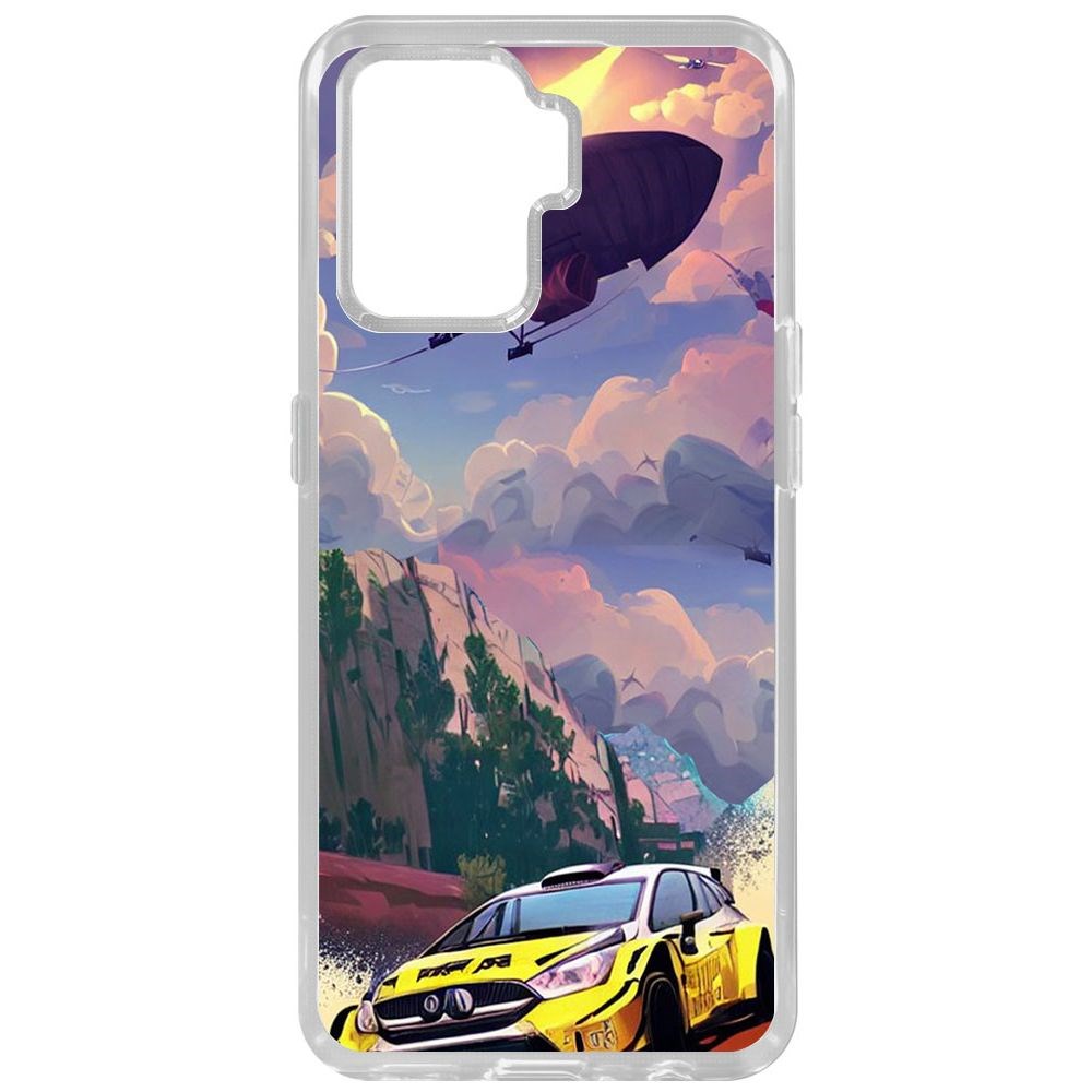 

Чехол-накладка Krutoff Clear Case Гонка для Oppo Reno5 Lite, Прозрачный