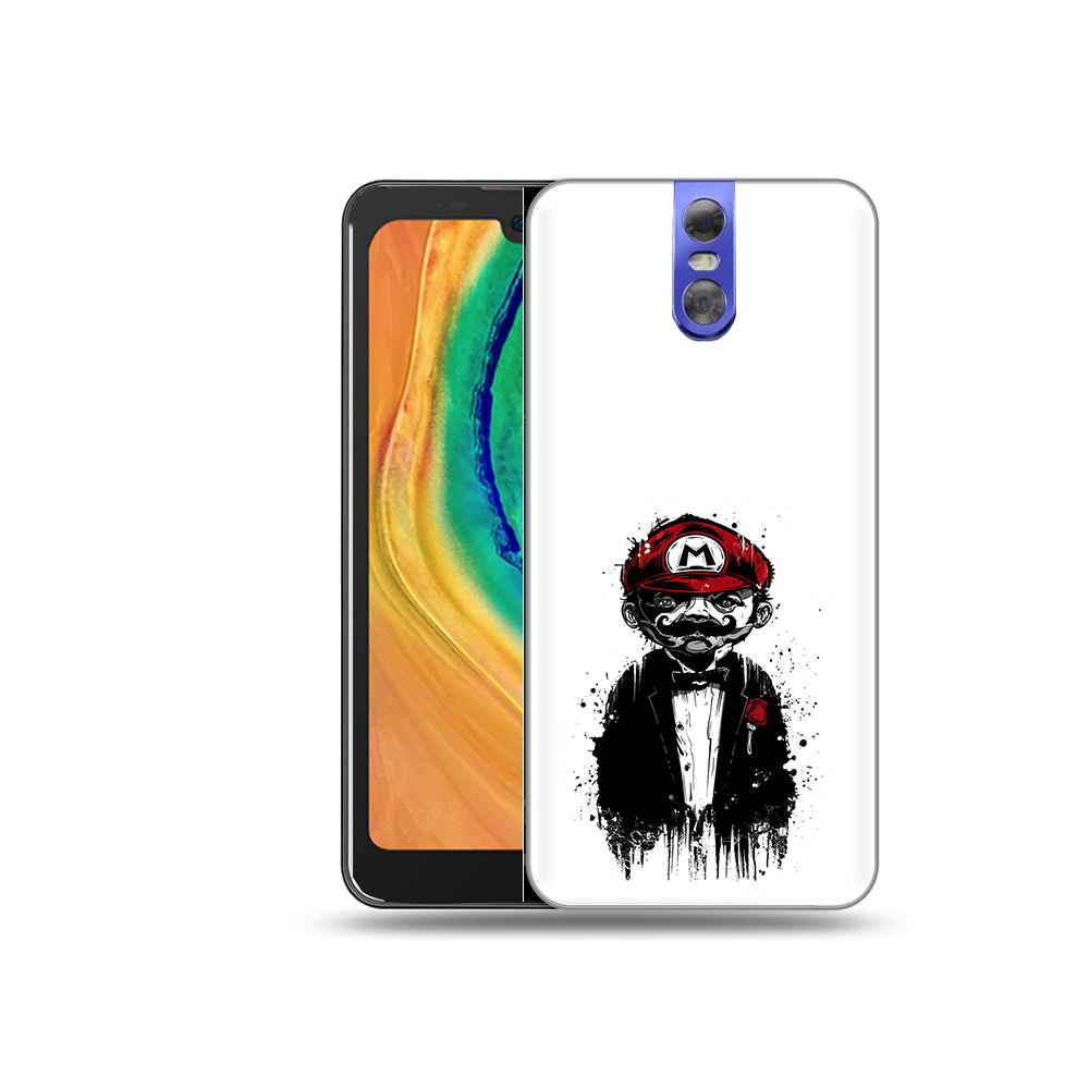 

Чехол MyPads Tocco для Doogee BL7000 марио, Прозрачный, Tocco