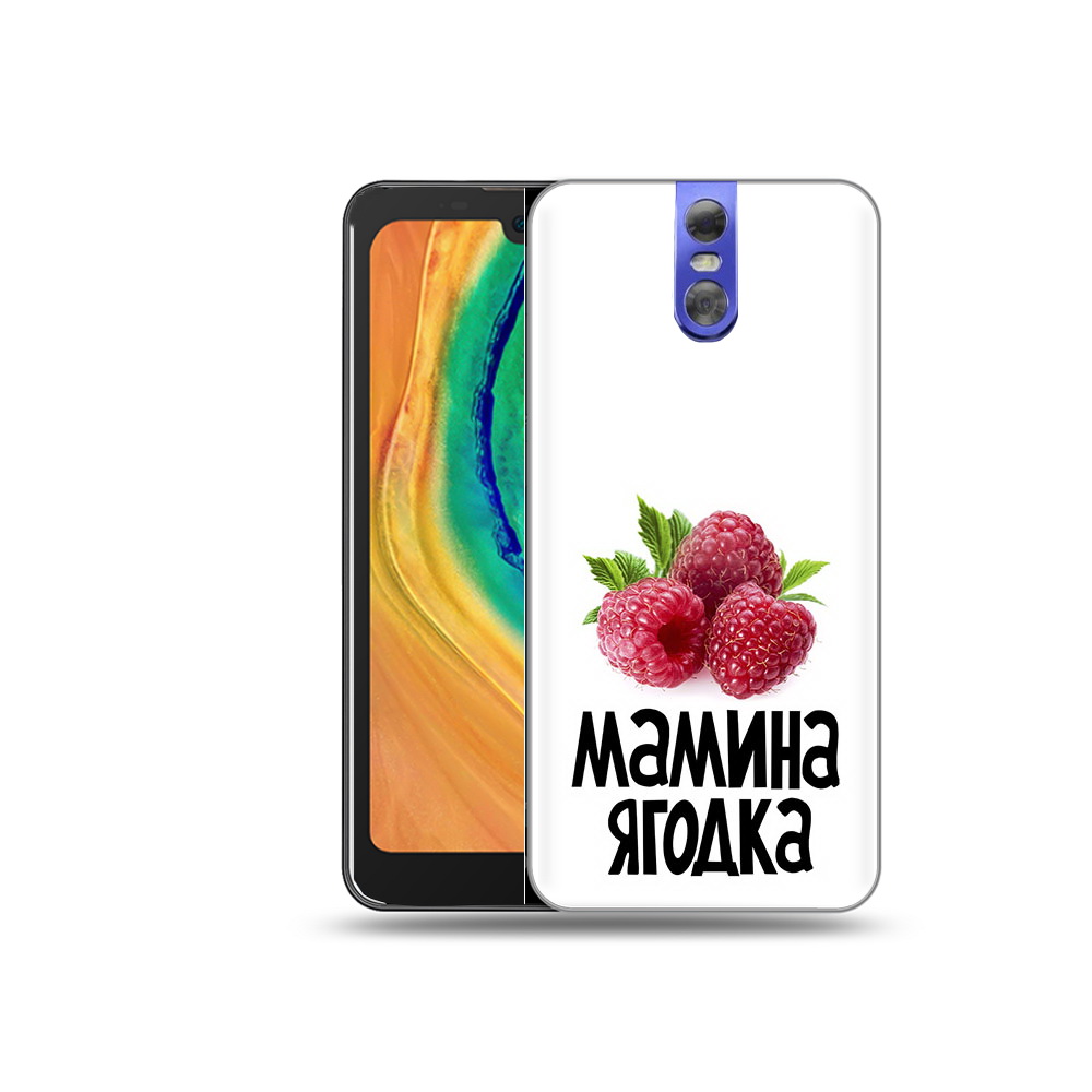 

Чехол MyPads Tocco для Doogee BL7000 мамина ягодка, Прозрачный, Tocco