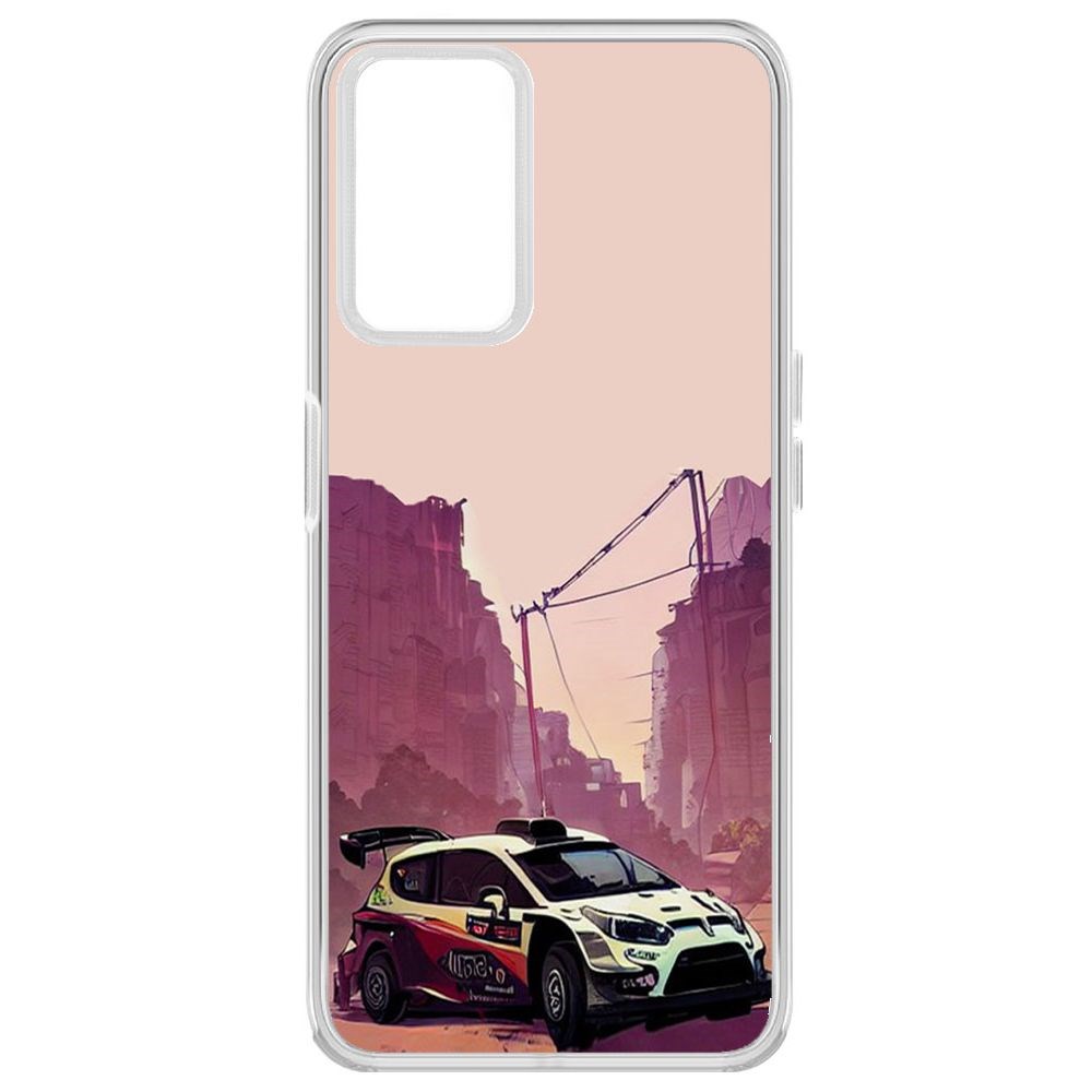 

Чехол-накладка Krutoff Clear Case Гоночный каньон для Realme 9i, Прозрачный