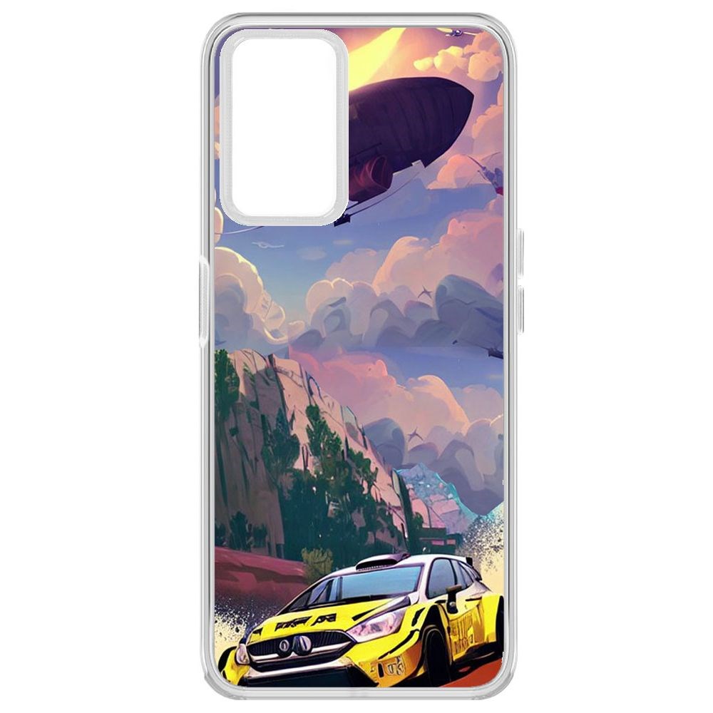 

Чехол-накладка Krutoff Clear Case Гонка для Realme 9i, Прозрачный