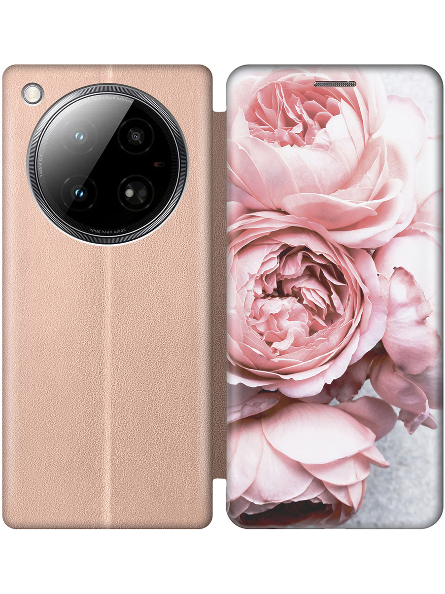 

Чехол-книжка на Infinix Zero 40 4G с принтом "Нежность" золотой, Золотистый;белый;зеленый;розовый, 786722321