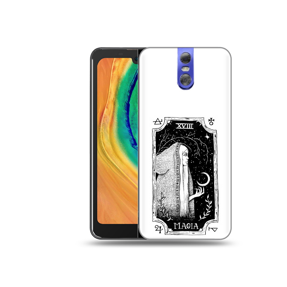 

Чехол MyPads Tocco для Doogee BL7000 лунная магия, Прозрачный, Tocco
