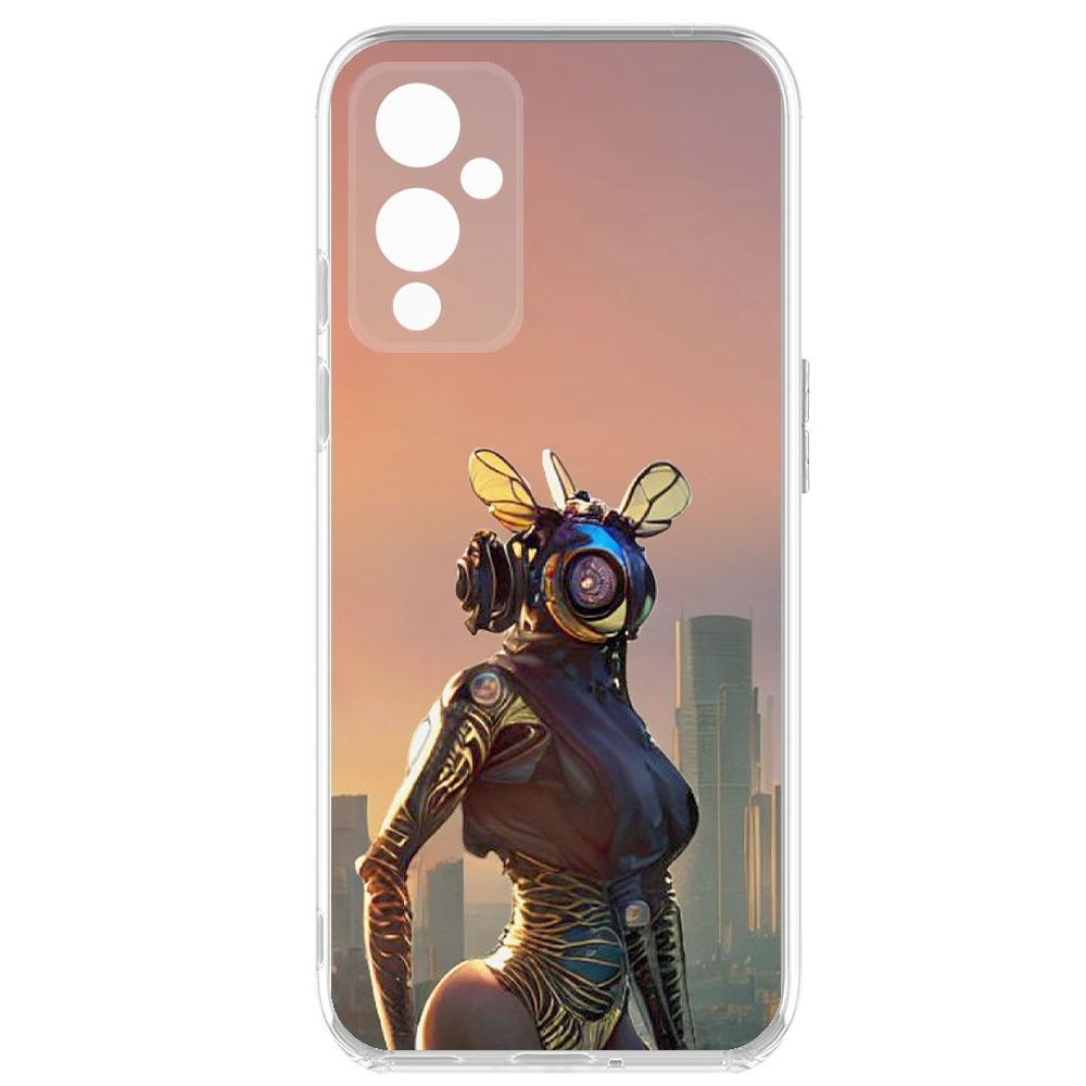 

Чехол-накладка Krutoff Clear Case Женщина-киберпчела для OnePlus 9