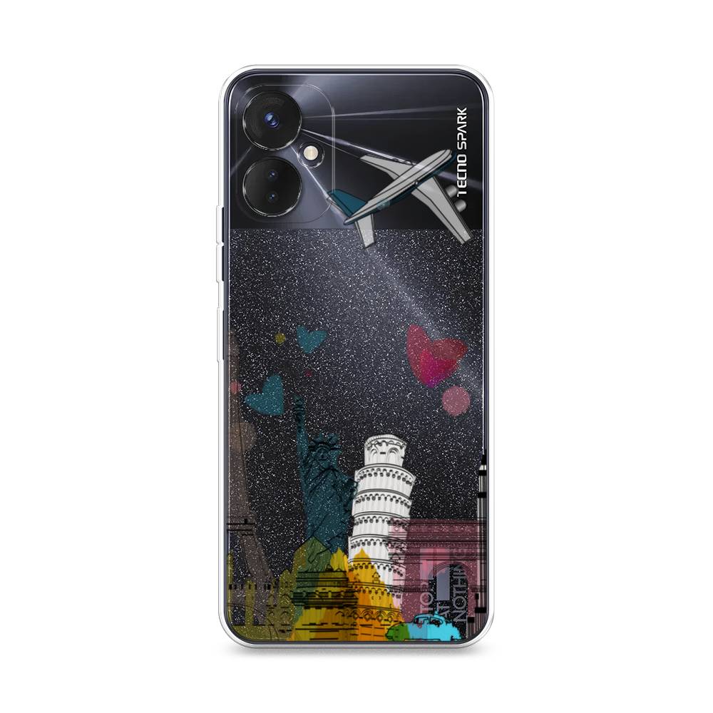 

Чехол Awog на Tecno Spark 9 Pro "Самолет путешествий", 301950-10
