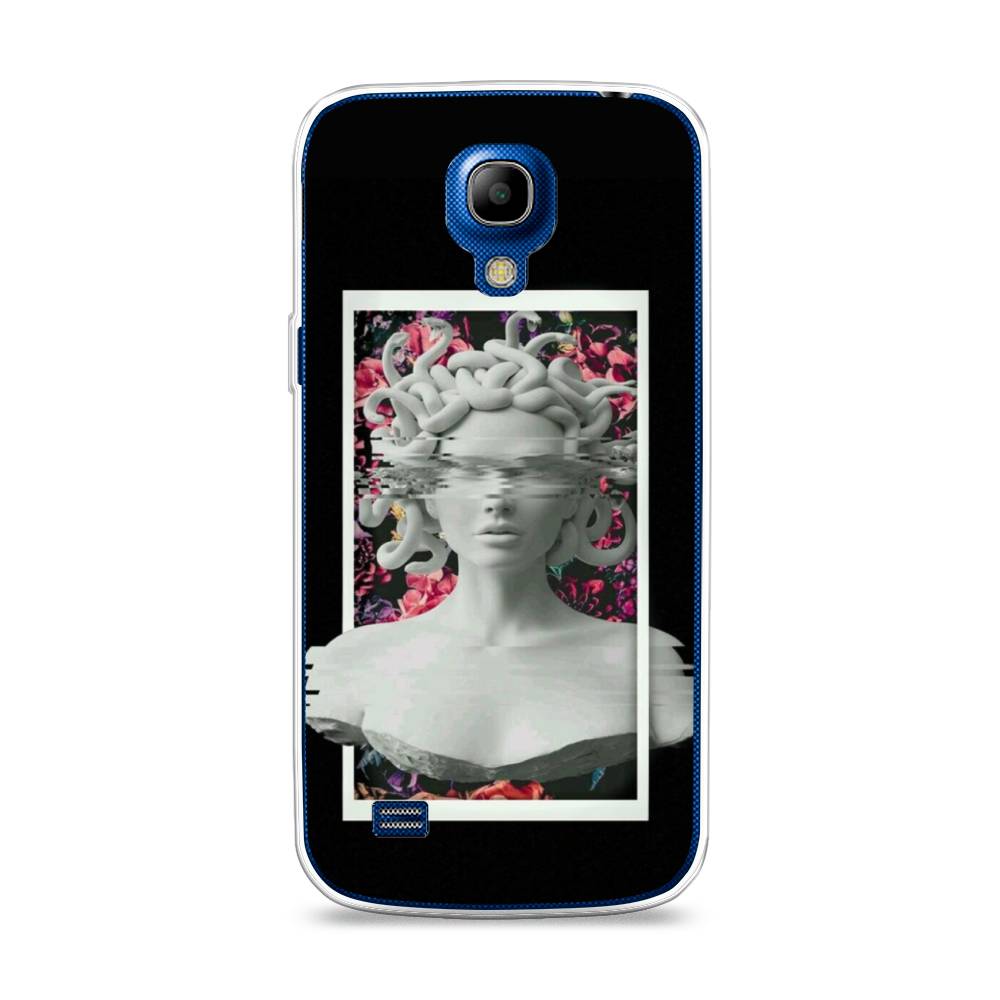 

Чехол на Samsung Galaxy S4 mini "Web Punk Медуза Горгона", Черный;серый, 24050-6