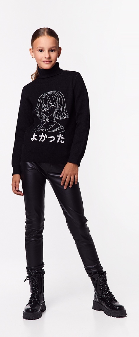 

Свитер детский Kari AW24C81603721, черный, 134, 236023